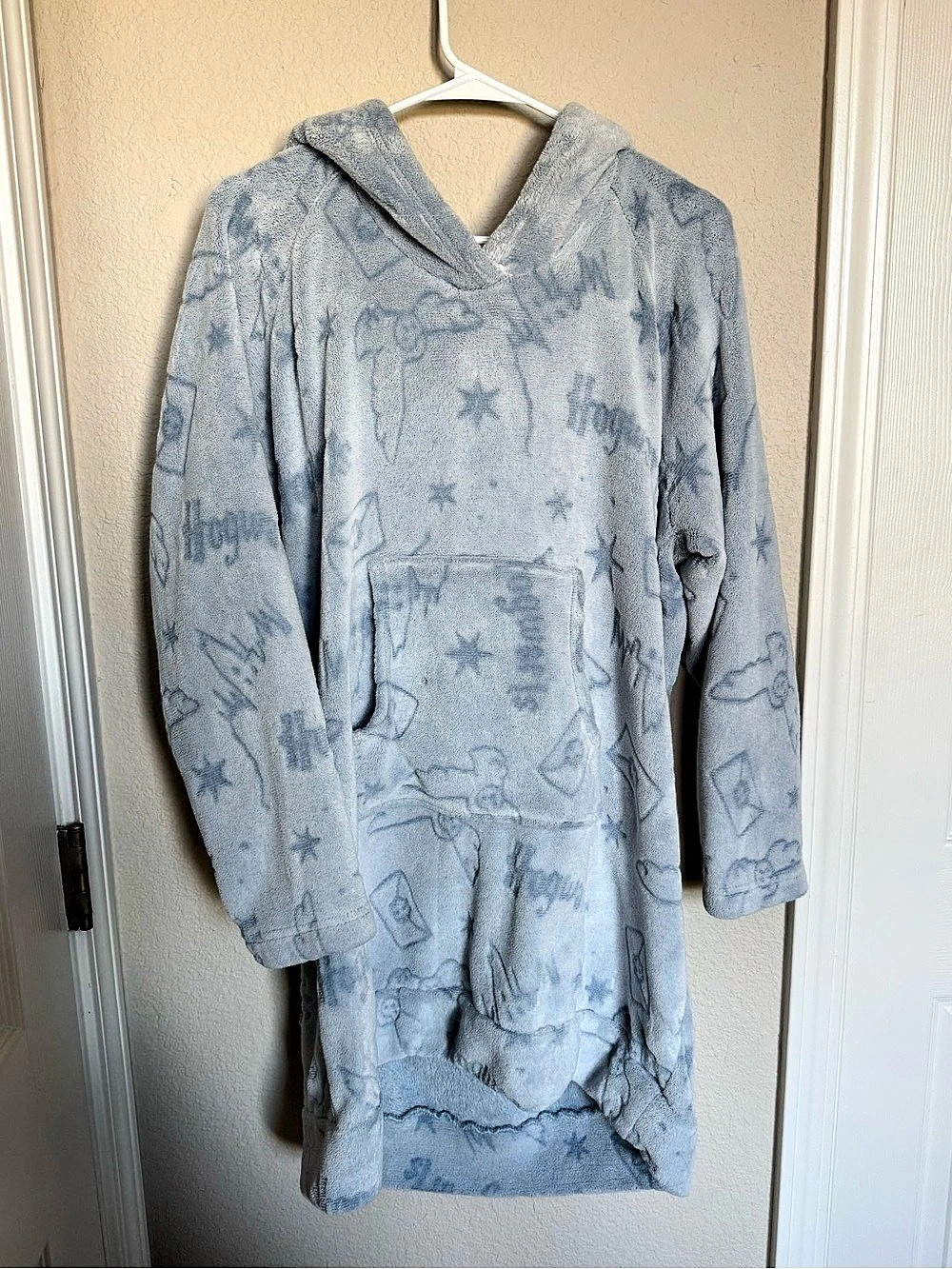 Harry Potter Blue Faux Fur Hooded Lounge Jacket